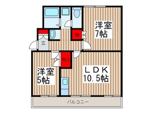 プラザドゥユートピアの物件間取画像